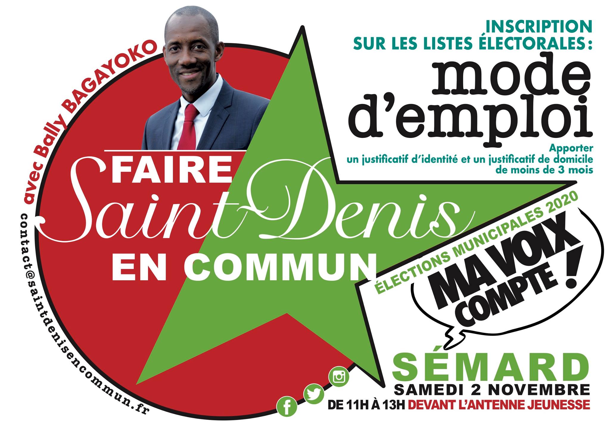 Elections municipales : Opération inscription sur les listes électorales !