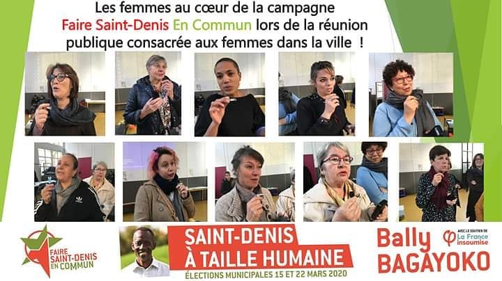 [#ElectionsMunicipalesMars2020 !  Une partie de l'équipe, soutiens, membres de faire Saint-Denis En Commun.. Force et honneur à elles et toutes les autres ! Une ville à visage de femme est une ville pour tous et toutes… Bagayoko Bally Tête de liste Faire Saint-Denis En Commun]  @leJSD  @LeParisien_93  @StDenisEnCommun  @villesaintdenis