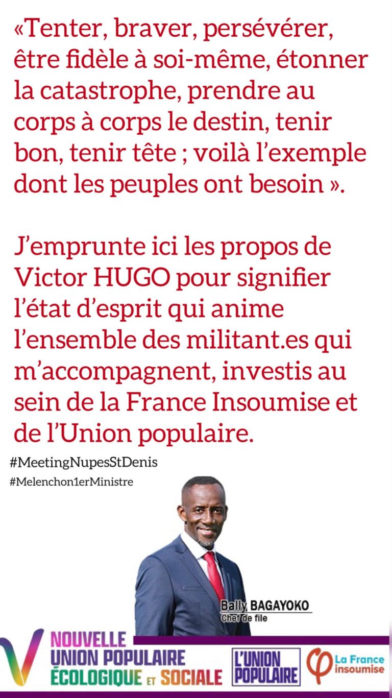 Notre état d’esprit chez les insoumis, union populaire !