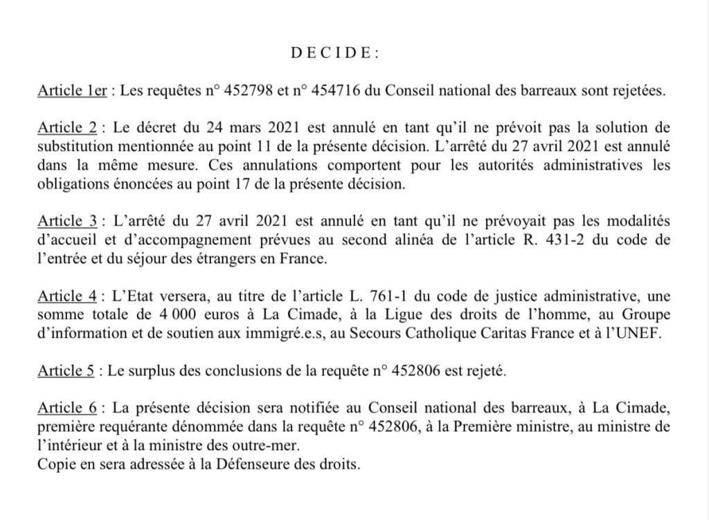 Je salue cette avancée et espère que la situation des personnes étrangères en quête de régularisation sera mieux pris en compte et que cesse ces longues files interminables, marque de l'oppression institutionnelle.