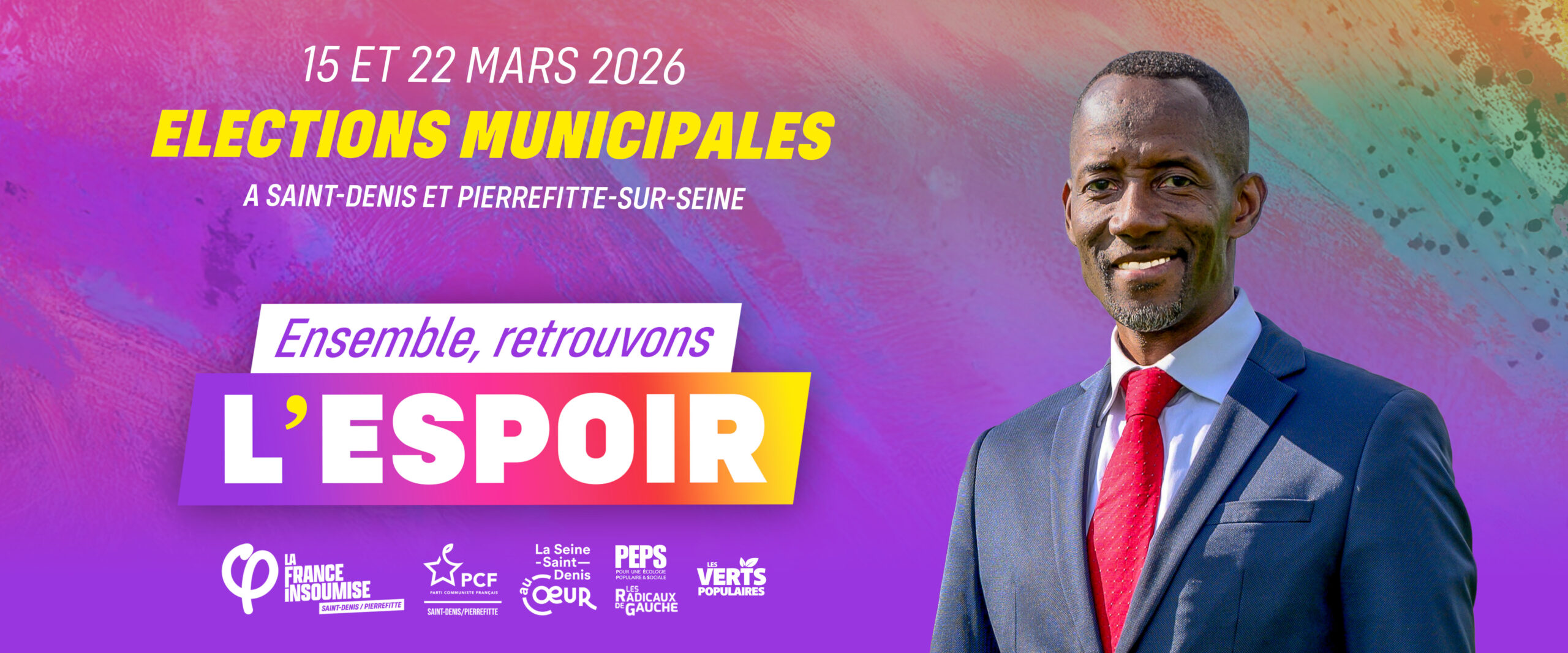 Bally Bagayoko - LFI - Saint Denis - Pierrefitte - Ensemble retrouvons l'espoir - Municipales 2026