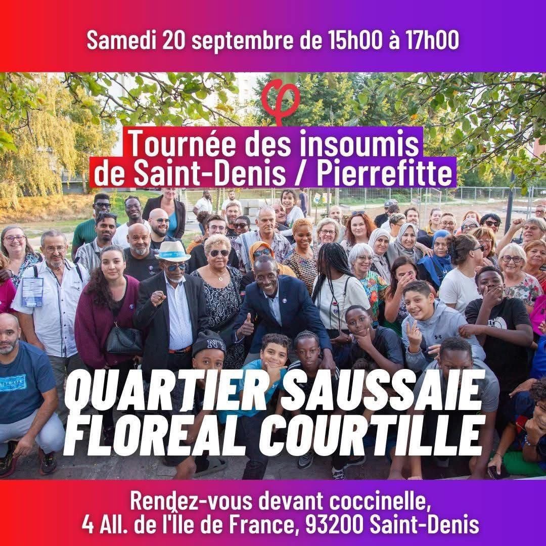 Bally Bagayoko - Saint Denis - Pierrefitte - 20 septembre - Tournée Insoumis Saint Denis - Pierrefitte
