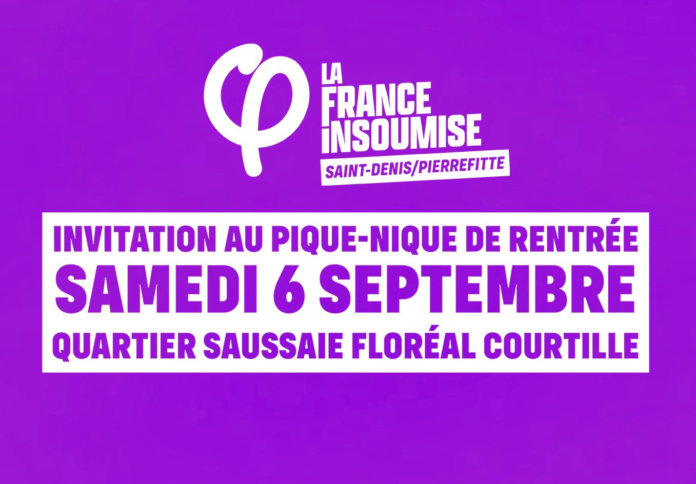 Bally Bagayoko - LFI -Saint-Denis - Pierrefitte - 6 septembre