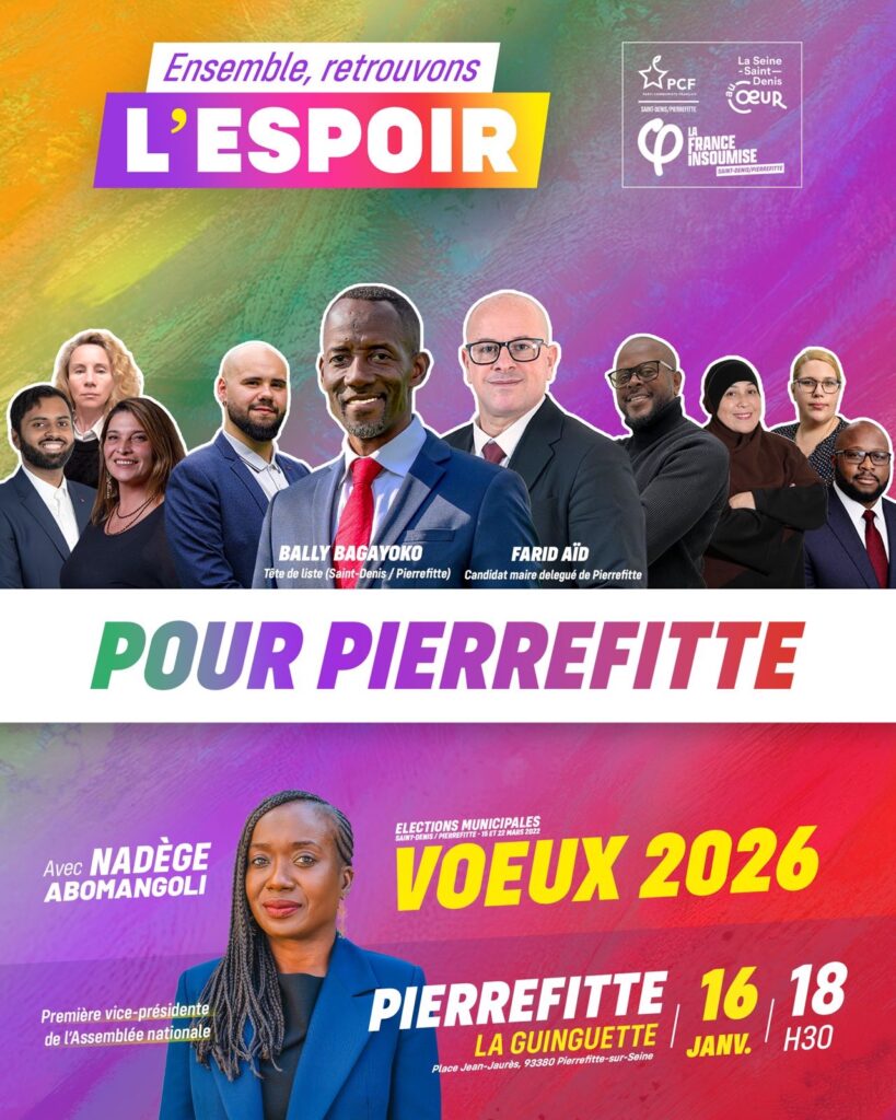 Bally Bagayoko - LFI - Saint Denis - Pierrefitte - Voeux Pierrefitte - 16 janvier 2026