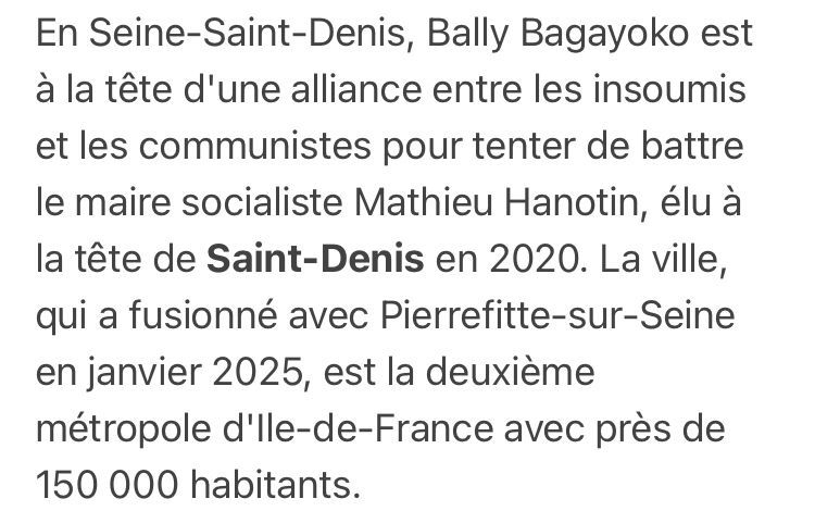 Bally Bagayoko - Ensemble retrouvons l'espoir - Saint-Denis - Pierrefitte - Hanotin - Dérive