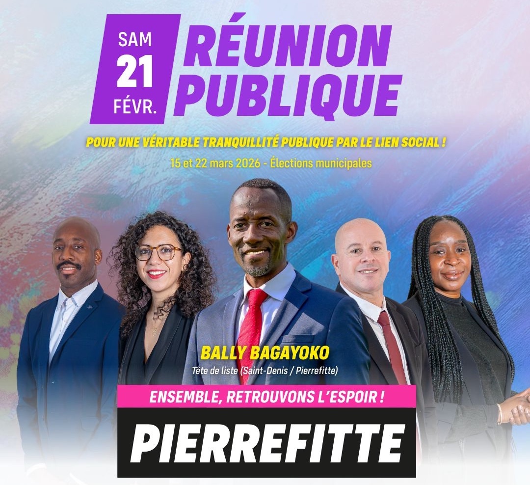 Bally Bagayoko - LFI - Saint Denis - Pierrefitte - Ensemble retrouvons l'espoir - Réunion publique 21 février