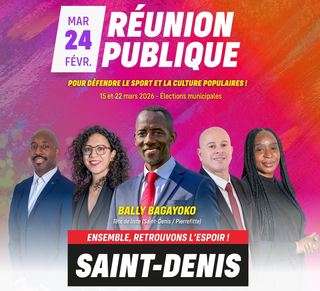 Bally Bagayoko - LFI - Saint Denis - Pierrefitte - Ensemble retrouvons l'espoir - Réunion publique 24 février